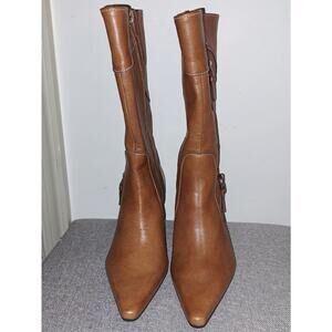 Women's New Hispanitas Brown Stiletto Heel Boots Size 35
